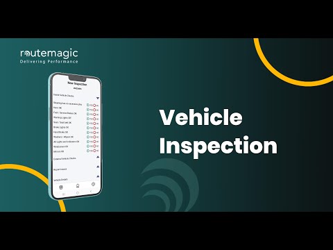 Vehicle Inspection: Vehicle inspection tutorial thumbnail showing mobile checklist and fleet maintenance interface