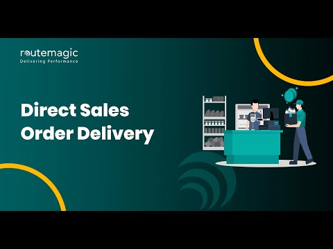 Direct Sales Order Delivery: Direct sales order delivery tutorial thumbnail showing mobile order processing and customer management